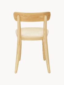 Houten stoelen Richie met Weens vlechtwerk, 2 stuks, Zitvlak: rotan, Frame: massief essenhout, Beige, essenhout, B 45 x H 75 cm