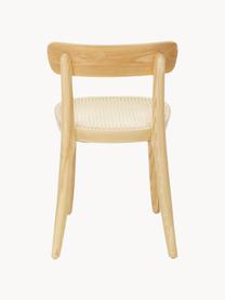 Holzstühle Richie mit Wiener Geflecht, 2 Stück, Sitzfläche: Rattan, Gestell: Eschenholz, massiv, Beige, Eschenholz, B 45 x H 75 cm