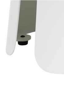 Tavolino rotondo in metallo Feel, Alluminio, verniciato a polvere, Bianco, Ø 40 x Alt. 32 cm