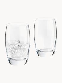 Vasos Salto, 6 uds., Vidrio, Transparente, Ø 8 x Al 12 cm, 350 ml