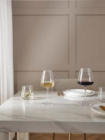 Ručně foukané sklenice na bílé víno Ellery, 4 ks, Sklo, Transparentní, Ø 9 cm, V 21 cm, 400 ml