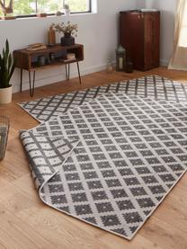 Tapis outdoor réversible Nizza, Gris, couleur crème