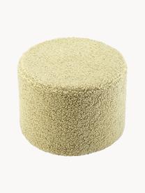 Kinder-Pouf Sugar aus Teddy, Ø 40 cm, Bezug: Teddy (100 % Polyester), Teddy Hellgrün, Ø 40 x H 25 cm