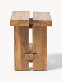 Stołek z drewna tekowego Hugo, Drewno tekowe bejcowane

Ten produkt jest wykonany z drewna pochodzącego ze zrównoważonych upraw, które posiada certyfikat FSC®., Drewno tekowe bejcowane, S 50 x W 45 cm