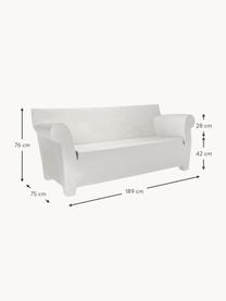 Gartensofa Bubble Club, Polyethylen, Weiß, B 189 x T 75 cm