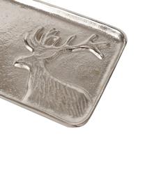 Bandeja decorativa Egon, Metal recubierto, Plateado, An 37 x L 13 cm