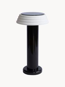 Lampada da tavolo piccola portatile a LED con luce regolabile PL1, Paralume: silicone, Struttura: metallo rivestito, Nero, bianco, Ø 13 x Alt. 24 cm