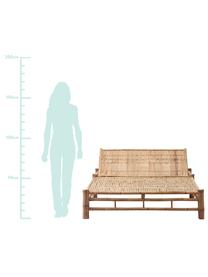 Bamboe daybed Mandisa, Onbehandeld bamboehout, Bamboehoutkleurig, B 150  x D 210 cm