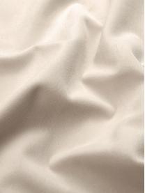 Housse de coussin en velours brodé Candy, Blanc crème