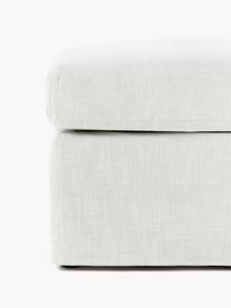 Sofa-Hocker Russell mit abnehmbaren Bezügen, Bezug: 100% Baumwolle Der strapa, Gestell: Massives Kiefernholz, Spe, Webstoff Off White, B 103 x T 103 cm