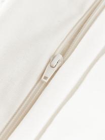 Bavlněný povlak na polštář s všívaným károvaným vzorem Sloane, 93 % bavlna, 6 % polyester, 1 % viskóza, Tlumeně bílá, Š 50 cm, D 50 cm