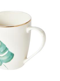 Tazas de porcelana Fine Bone China Timba, 4 uds., Porcelana fina de hueso (porcelana)
Fine Bone China es una pasta de porcelana fosfática que se caracteriza por su brillo radiante y translúcido., Blanco, verde, Ø 9 x 10 cm, 350 ml