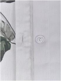 Baumwollsatin-Kissenbezüge Blossom, 2 Stück, 50 x 70 cm, Webart: Satin Fadendichte 210 TC,, Grau, 50 x 70 cm