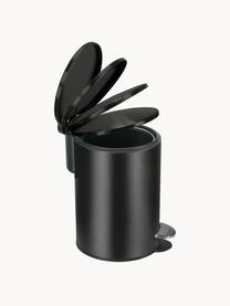 Papelera Silence, Metal pintado, Negro, 3 L