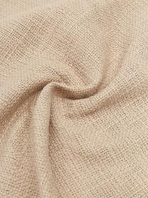 Housse de coussin beige Penny, 100 % coton, Beige, larg. 45 x long. 45 cm