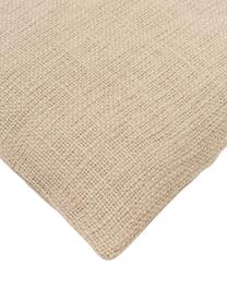 Housse de coussin beige Penny, 100 % coton, Beige, larg. 45 x long. 45 cm