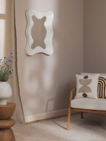 Wandspiegel Riva mit welligem Rahmen in Weiß, Rahmen: Mitteldichte Holzfaserpla, Spiegelfläche: Spiegelglas, Weiß, B 60 x H 81 cm