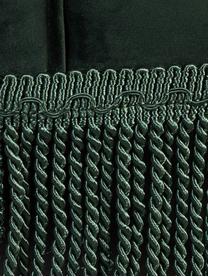 Samt-Cocktailsessel Flair in Dunkelgrün, Bezug: Polyester (Samt), Füße: Eichenholz, Samt Dunkelgrün, B 85 x T 95 cm