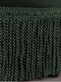 Sillón cóctel de terciopelo Flair, Tapizado: poliéster (terciopelo), Patas: roble, Terciopelo verde oscuro, An 85 x F 95 cm