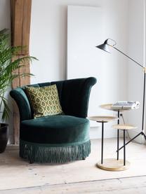 Fauteuil cocktail en velours Flair, Vert foncé