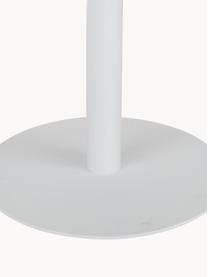 Mesa de comedor redonda Karla, tablero en aspecto mármol, Ø 90 cm, Tablero: fibras de densidad media , Estructura: metal con pintura en polv, Blanco mármol, Ø 90 x Al 75 cm