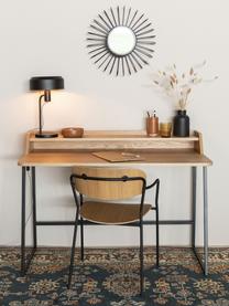 Psací stůl ze dřeva a kovu Giorgio, Dřevo, černá, Š 120 cm, H 60 cm
