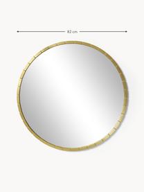 Runder Wandspiegel Alaia, Rahmen: Metall, beschichtet, Spiegelfläche: Spiegelglas, Rückseite: Mitteldichte Holzfaserpla, Goldfarben, Ø 82 cm