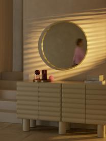 Runder Wandspiegel Alaia, Rahmen: Metall, beschichtet, Spiegelfläche: Spiegelglas, Rückseite: Mitteldichte Holzfaserpla, Goldfarben, Ø 82 cm