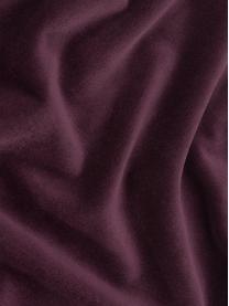 Housse de coussin velours aubergine Dana, Aubergine