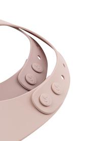 Set de baberos de silicona Ozzo, 2 uds., 100% silicona, Rosa pálido, malva, An 19 x Al 27 cm