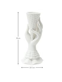 Mały wazon z porcelany I-Scream, Porcelana, Biały, Ø 7 x W 18 cm