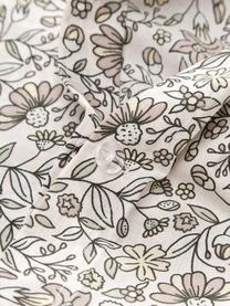 Renforcé-Bettwäsche Estelle mit Blumen-Print aus Bio-Baumwolle, Webart: Renforcé Fadendichte 144 , Mehrfarbig, 200 x 200 cm + 2 Kissen 80 x 80 cm