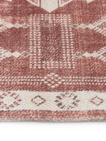 Zerbino in cotone con frange Tanger, 100% cotone, Terracotta, color crema, Larg. 45 x Lung. 75 cm