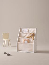 Estantería infantil Layla, Estructura: tablero de fibras de dens, Blanco, beige claro, An 60 x Al 80 cm