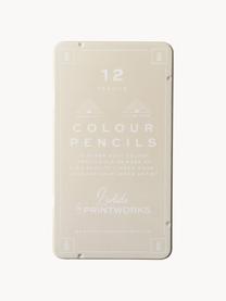 Set di 12 matite colorate Classic, Beige chiaro, Larg. 11 x Alt. 19 cm