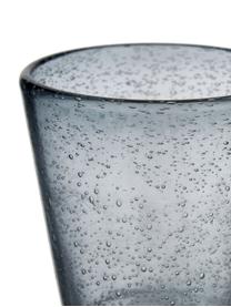 Wassergläser Baita mit Lufteinschlüssen, 6er-Set, Glas, Blau- und Grautöne, Ø 9 x H 10 cm