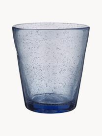 Vasos con burbujas de aire Baita, 6 uds., Vidrio, Tonos azules, tuquesas y grises transparentes, Ø 9 x Al 10cm, 330 ml