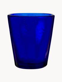 Waterglazen Baita met luchtbellen, set van 6, Glas, Blauw-, turquoise- en grijstinten, transparant, Ø 9 x H 10 cm, 330 ml