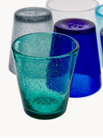 Komplet szklanek Baita, 6 elem., Szkło, Odcienie niebieskiego, odcienie turkusowego, odcienie zielonego, transparentny, Ø 9 x W 10 cm, 330 ml