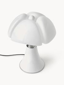 Lampa stołowa LED z funkcją przyciemniania Pipistrello, Stelaż: metal, aluminium, lakiero, Biały, matowy, Ø 27 x W 35 cm