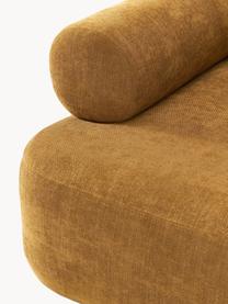 Fauteuil lounge Stella, Tissu ocre, larg. 111 x prof. 100 cm