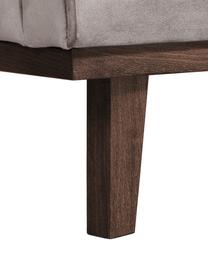 Diván de terciopelo Alva, Tapizado: terciopelo (tapizado de p, Estructura: madera de pino maciza, Patas: madera de haya curtida, Terciopelo gris pardo, An 193 x F 94 cm