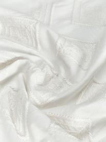 Baumwoll-Kissenbezüge Elaine mit Verzierung, 65 x 65 cm-Weiss-FR, 100% cotton, Sheeting 140TC, Weiss, 65 x 65 cm