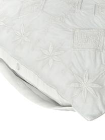 Baumwoll-Kissenbezüge Elaine mit Verzierung, 65 x 65 cm-Weiss-FR, 100% cotton, Sheeting 140TC, Weiss, 65 x 65 cm