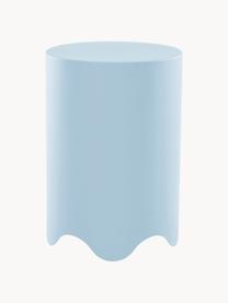 Stolik pomocniczy Boom, Żelazo malowane proszkowo, Jasny niebieski, Ø 38 x W 55 cm