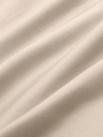 Parure copripiumino in raso di cotone taupe Premium, Beige, 155 x 200 cm + 1 federa 50 x 80 cm