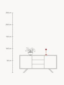 Mobile LED-Tischlampe Poldina, dimmbar, Rot, matt, Ø 11 x H 38 cm