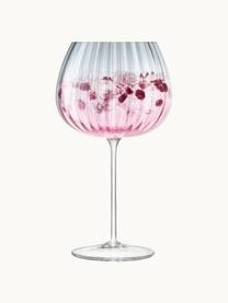 Calice vino fatto a mano con sfumatura Dusk, Vetro, Rosa, grigio, Ø 10 x Alt. 20 cm, 650 ml