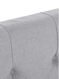 Letto boxspring premium Pheobe, Materasso: a molle insacchettate a 7, Piedini: legno di faggio massiccio, Grigio, 200 x 200