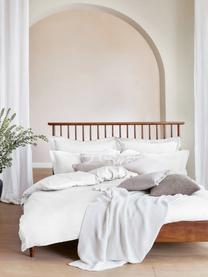 Housse de couette en satin de coton Premium, Blanc, larg. 200 x long. 200 cm